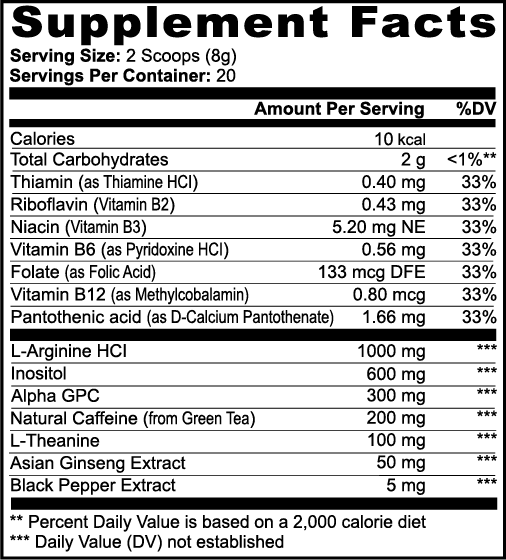 FlowCharge Nootropic Drink (Sour Grape)